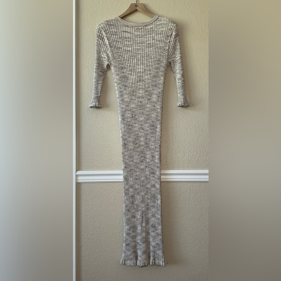 Veronica Beard Richie Rib Knit Midi Dress Space Dyed Sand Multi Size Medium - Picture 4 of 12
